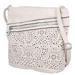 Trendy dámská koženková crossbody kabelka Tira, béžová