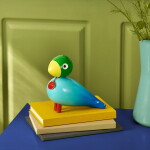 Kay Bojesen Dřevěný ptáček Power Story Bird – sběratelská edice, modrá barva, dřevo