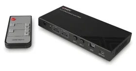 Lindy 2x2 8K60 Matrix HDMI černý / Přepínač / EDID management / dálkové ovládání / HDCP 2.3 (38313)
