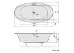 POLYSAN - STADIUM oválná vana 190x95x46cm, bílá 82111