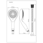 Eisl - Set ruční sprchy a hadice WELLY, chrom, DX6050C DX6050C