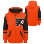 Outerstuff Dětská Mikina Philadelphia Flyers Faceoff Colorblocked Fleece Full-Zip Velikost: Dětské let)