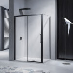 H K - Sprchový kout NERO 140x90 . L/P varianta SE-NERO14090