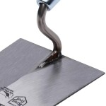 Lžíce zednická lichoběžníková, 140 mm nerez, kalená, dřevěná rukojěť, STALCO PERFECT