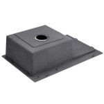 VELAZO - Ocelový dřez 58 x 48, grafit, s odkapávačem VELAZ5848RB