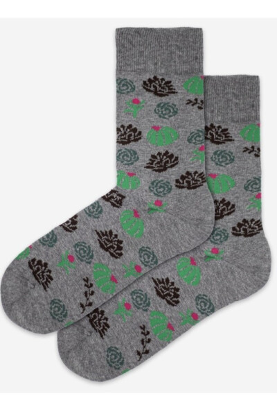 Vzorované pánské ponožky PERFECT MAN-CASUAL kouřové 42/44