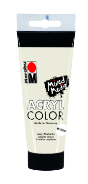 Marabu Acryl Color akrylová barva - bílá metalická 100 ml