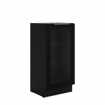 Spodní vitrína 40 DW 1F BB Barva korpusu: Dub artisan, Barva dvířek: Černá