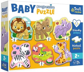 TREFL BABY Puzzle safari 6v1