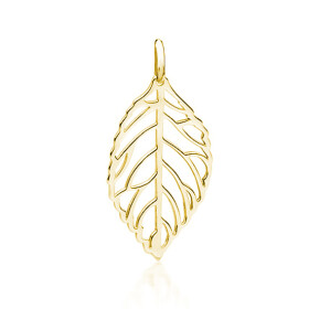 LUNICA Stříbrný přívěsek ZLATÝ LIST 0203