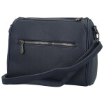 Módní dámská koženková crossbody kabelka Coveri Leanne, tmavě modrá