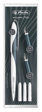 Kaligrafické pero - bíločerné