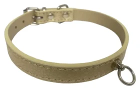 Huhubamboo Metal obojek béžový L / Obojek pro psy / Pro chrty / 16 mm x 31-37 cm (355452)
