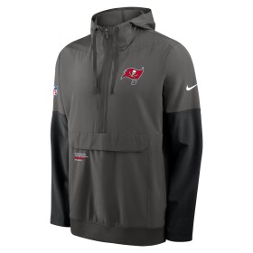 Nike Pánská bunda Tampa Bay Buccaneers NFL Sideline Half-Zip Anorak Anthrazit Velikost: S