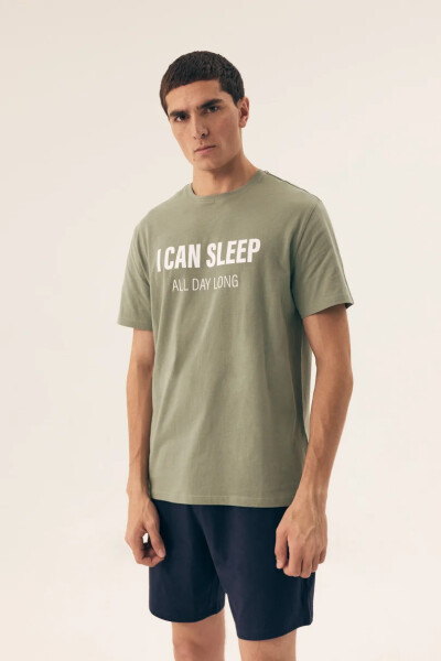 PÁNSKÉ PYŽAMO NA SPANÍ 42614 SS25 GREEN-GRENADE 2XL