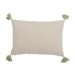 Bloomingville Dekorativní polštář s výšivkou Lemon Yellow 35 × 50 cm, žlutá barva, textil