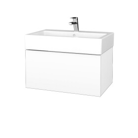 Dřevojas - Koupelnová skříňka VARIANTE SZZ 70 pro umyvadlo Duravit Vero - N01 Bílá lesk / L01 Bílá vysoký lesk 264222