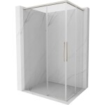 MEXEN/S - Rox Duo sprchový kout posuvný 90 x 85, transparent, nikl kartáčovaný 8C2D-090-085-97-00