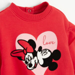 Mikina s volánky Minnie Mouse -červená - 62 RED