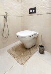 Koupelnová předložka Optima 55x55 cm béžová PRED302 PRED302
