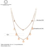 Náhrdelník Sylva Gold - chirurgická ocel, Zlatá 40 cm + 5 cm (prodloužení)
