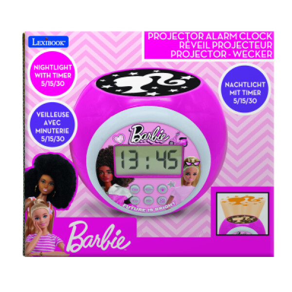 Lexibook budík Barbie se stropním projektorem