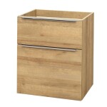 Mereo Mailo, koupelnová skříňka, 60cm, dub Riviera, elox AL madlo CN520SN