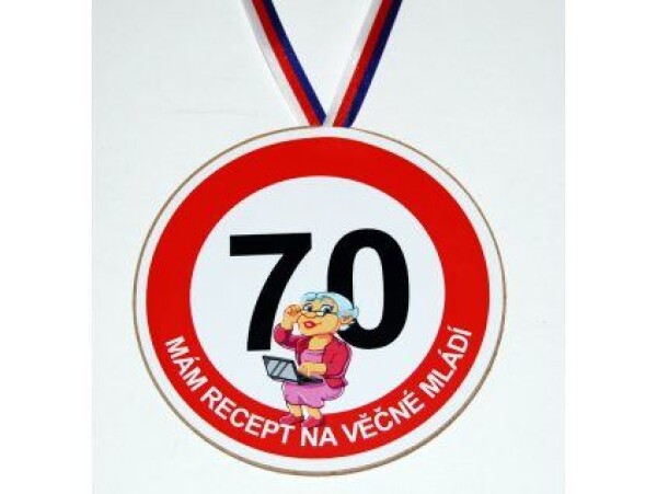 Medaile k 70. narozeninám pro ženu originální dárek k jubileu