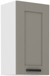 Horní skříňka Luna 40 G-72 1F Barva korpusu: Bílá, Barva dvířek: Dust Grey