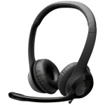 Logitech H390 Headset otevřená (On Ear) kabelová stereo černá Redukce šumu mikrofonu, Potlačení hluku regulace hlasitosti, Vypnutí zvuku mikrofonu Počítače