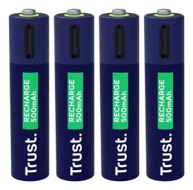 Trust 25671 Dobíjecí baterie AAA 4 ks / Nabíjecí baterie / 500 mAh / 800 cyklů (25671)