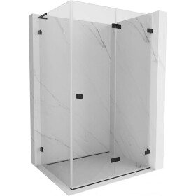 MEXEN/S - Lunar-F L sprchový kout skládací dveře pravá 95 x 90, transparent, černá 836L-095-090-70-00-P