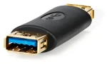 Nedis USB-A - USB-A antracit / Adaptér / USB 3.2 Gen 1 / 5 Gbps / Pozlacené konektory (CCBW60900AT)