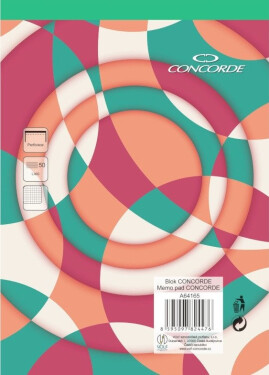 Blok CONCORDE A5 čtvereček, 50 listů - mix motivů