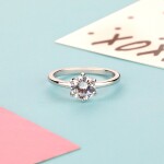 Elenys stříbrný rhodiovaný prsten Elegance Velikost: 6 (EU: 51-53)