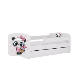 Dětská postel Babydreams+SZ+M bílá 80x160 Panda