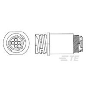 TE Connectivity TE AMP Circular Plastic Connectors 796291-1 1 ks