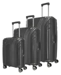 Travelite Elvaa 4w S,M,L Black S: 41 l / M: 72/77 l / L: 102 L TRAVELITE-76340-01