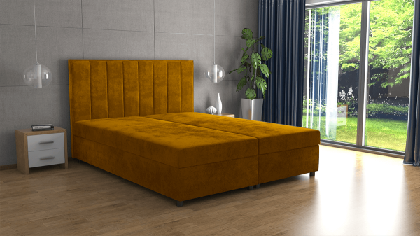 FRONTI Postel VIKI 160x200 zlatá