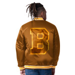 Starter Pánská Oboustranná Bunda Boston Bruins The CLOSER Reversible Varsity Satin Jacket Velikost: