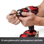 Aku vrtačka Einhell TE-CD 18/40 Li (2x2,0 Ah) + 69 ks příslušenství 4513934