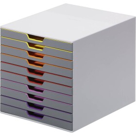Durable VARICOLOR10 - 7610 761027 box se zásuvkami šedá DIN A4, DIN C4 , Folio , Letter Počet zásuvek: 10 - Durable Varicolor box 10 zásuvek