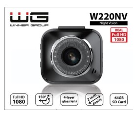 WG - Záznamová kamera W220NV, WG CarEye, černá EDF_819052