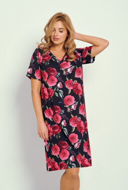 Košile Taro Claire 3346 kr/r M-XL W25 dámská tmavě modré květiny L