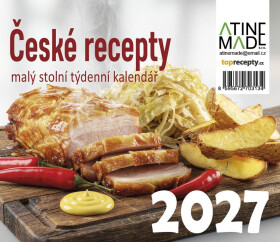 Kalendář 2027 České recepty, malý stolní, týdenní, 13 x 15 cm