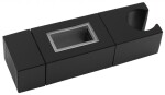 SAPHO - Držák pro sprchovou tyč 30x15, ABS/černá mat NDSC615
