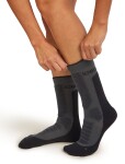 Dámské merino turistické ponožky ICEBREAKER Wmns Hike+ Heavy Crew, Obsidian/Black velikost: 35-37 (S)