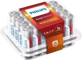 Philips baterie Power Alkaline LR6P24P/10 AA - 24 ks (8712581693077)