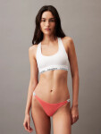 Dámská tanga 000QD5157E TBK korálové Calvin Klein