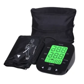 Huslog Digitální tlakoměr černá / LCD displej / 0 - 280 mmHg / paměť 192 záznamů / 4x AA (KAT00106)